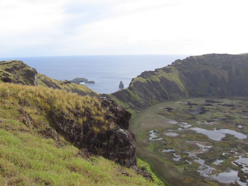 Rano Kau rim volcano